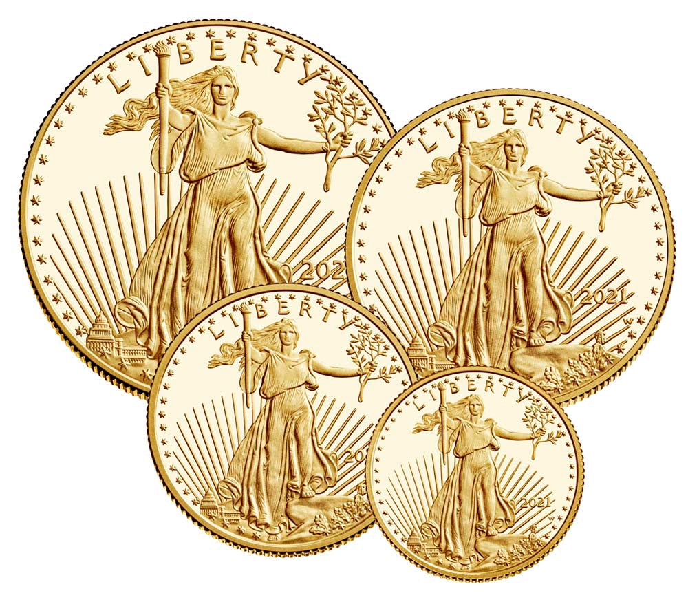 American Eagle 2021 Gold Proof Four-Coin Set