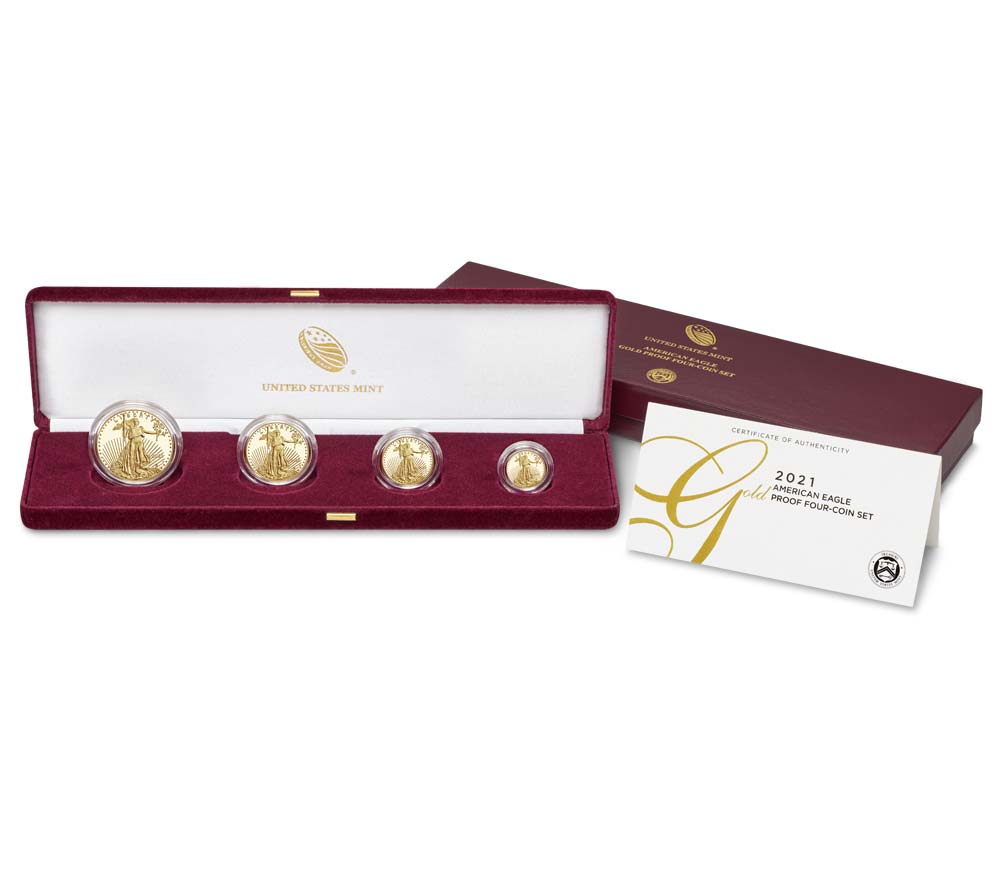 American Eagle 2021 Gold Proof Four-Coin Set