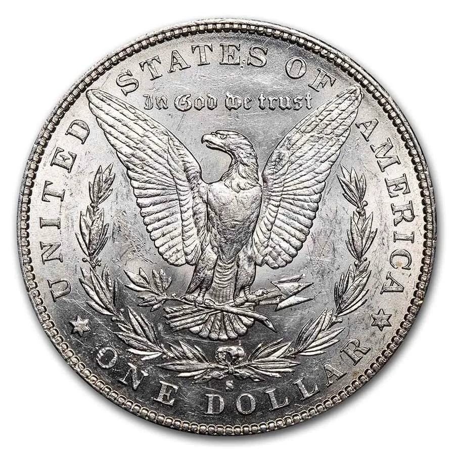 Key Date Beautiful Blast White 1885-s Morgan Silver Dollar