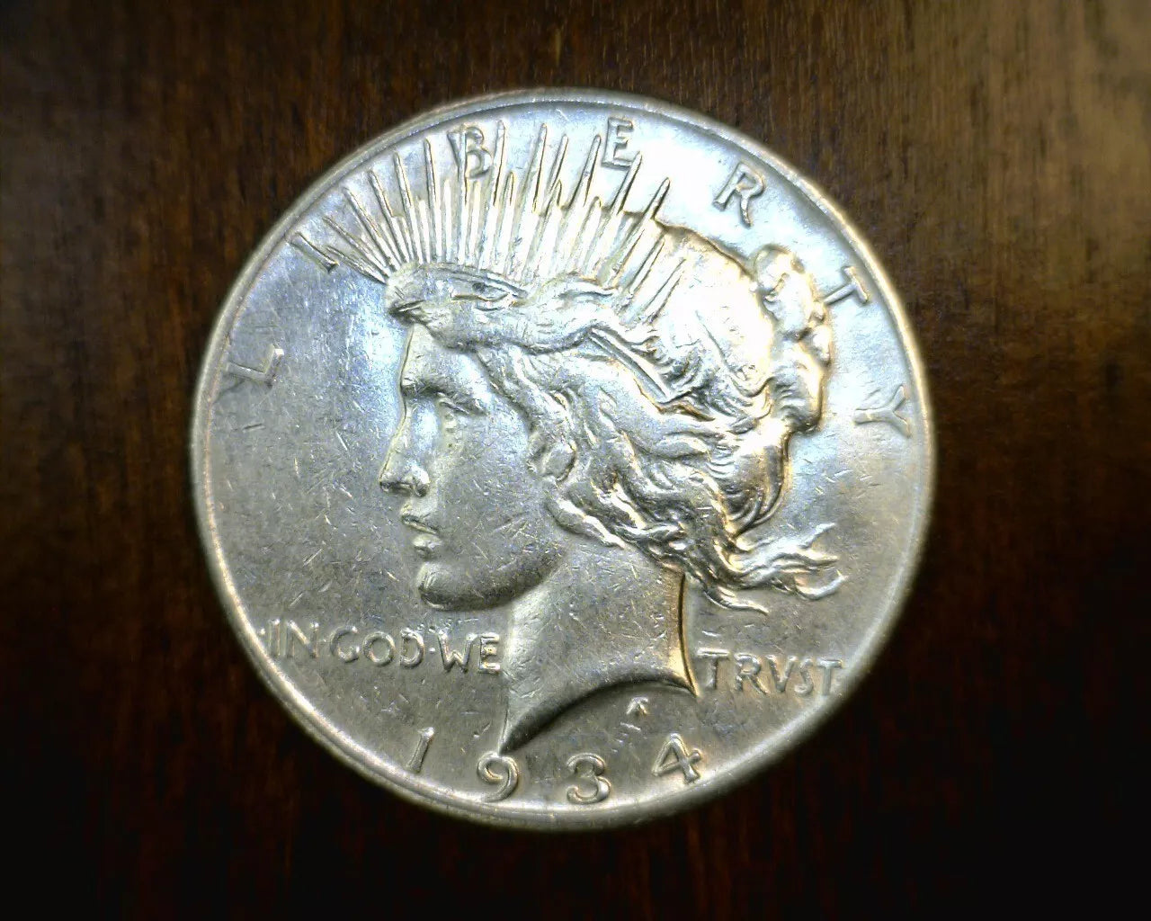 Key Date 1934-s Peace Silver Dollar United States Mint Coin