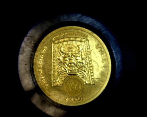 2020 1/10 Oz GOLD South Korea BLUE CHIWOO CHEONWANG Medal