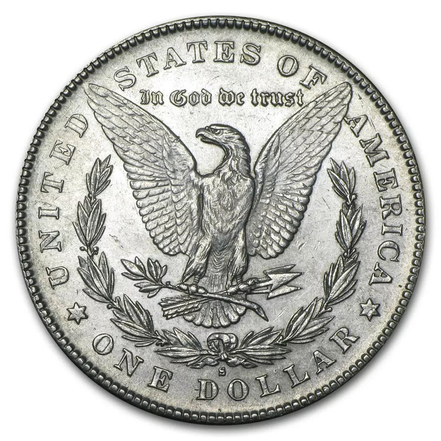 Beautiful Blast White 1878-s Morgan Silver Dollar